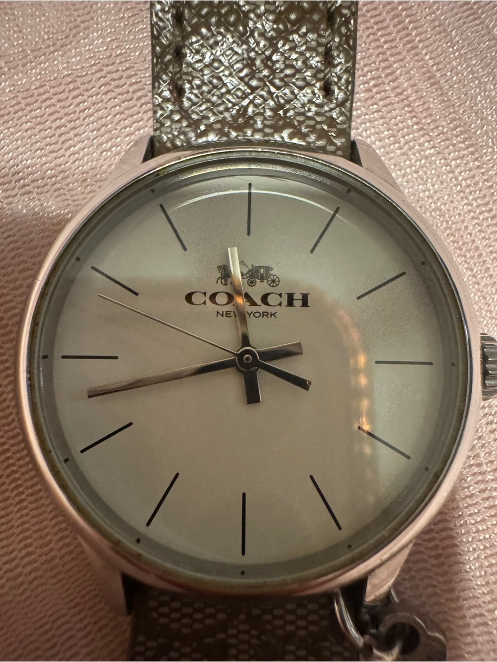 Coach Ruby Signature Canvas Leather Watch (W1549)